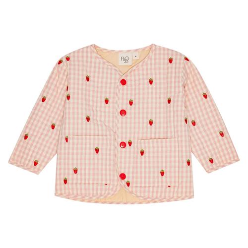 Flöss Dolly Jakke Pink Berry Gingham 122 cm  Lyserød  122 cm  kvinde