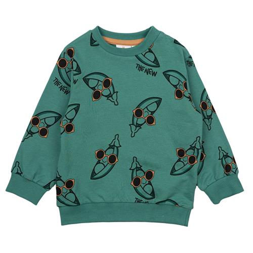 The New Siblings GOTS Neo Sweatshirt Bottle Green 104cm  Grøn  104 cm  mand