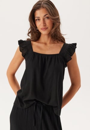 Se Pieces Pcpia Sl Top Black XL ved Bubbleroom