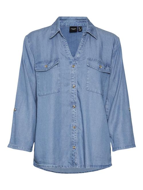 VERO MODA Bluse 'Bree'  blue denim