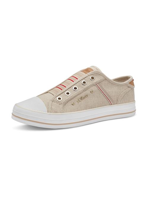 Se s.Oliver Slip On  beige / rød ved About You