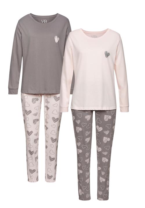 Se VIVANCE Pyjamas  stone / lys pink ved About You