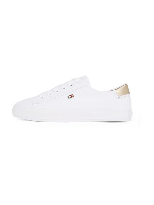 Se TOMMY HILFIGER Sneaker low  guld / hvid ved About You