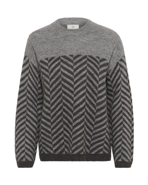 Kaffe Pullover  mørkegrå / grå-meleret