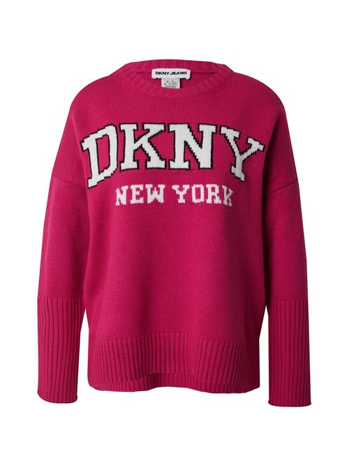 DKNY Pullover  pink / sort / hvid