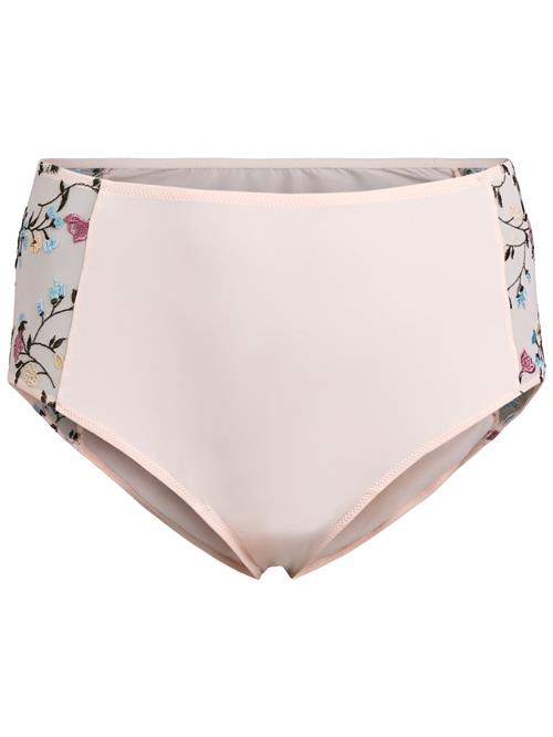 Devoted by Zizzi Slip 'Lykke'  creme / lyseblå / gammelrosa / sort