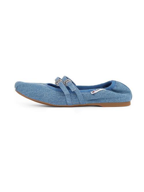 Tommy Jeans Ballerinasko med rem  blue denim