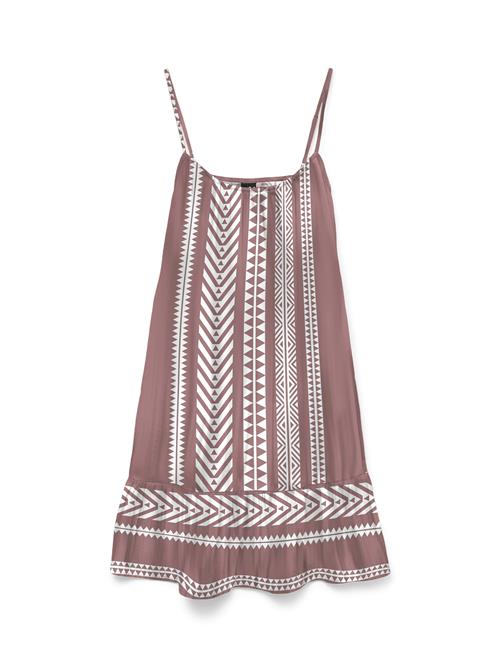VERO MODA Sommerkjole 'VMDICTHE'  gammelrosa / hvid