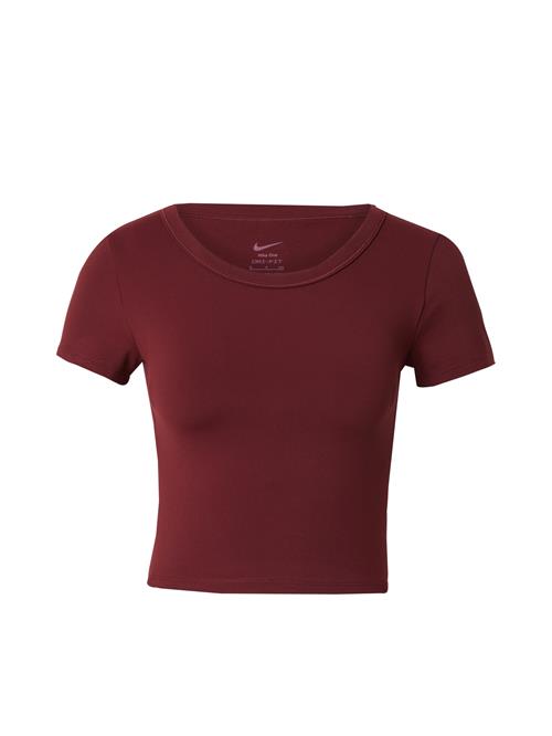 NIKE Funktionsbluse 'One'  mørkerød