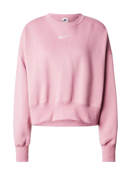 Nike Sportswear Sweatshirt 'Phoenix Fleece'  lyserød / hvid