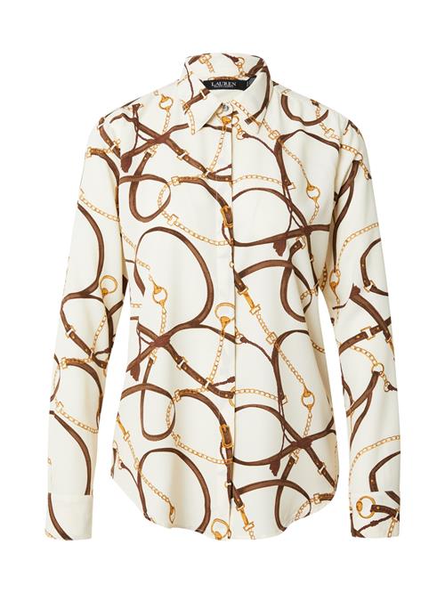 Lauren Ralph Lauren Bluse  creme / brun / cognac