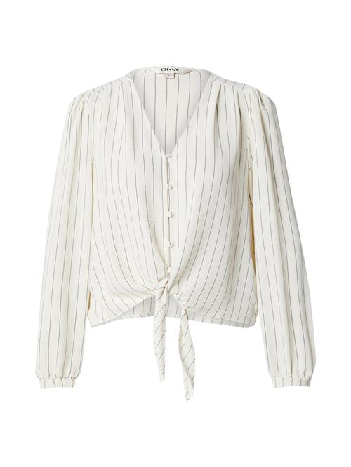 ONLY Bluse 'ONLMETTE'  antracit / offwhite