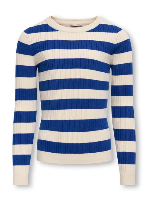 ONLY GIRLS Pullover 'Karol'  ecru / mørkeblå