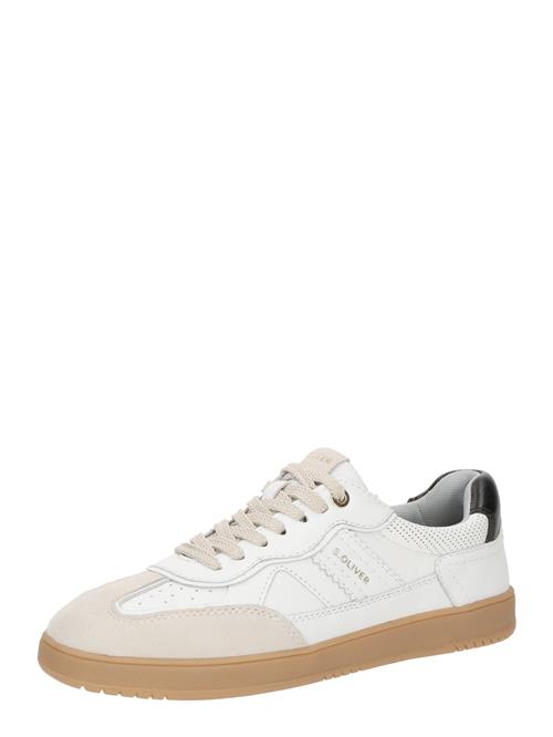 Se s.Oliver Sneaker low  beige / sort / hvid ved About You