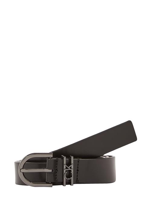 Se Ck Loop Rnd Buckle Belt 2.5Cm Calvin Klein Black ved Booztlet