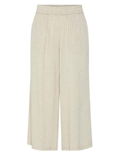 Se Pcpia Hw Wide Culotte Wvn Noos Pieces Beige ved Booztlet