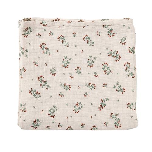 garbo&friends Musselin Swaddle Tæppe Clover | Orange | 0