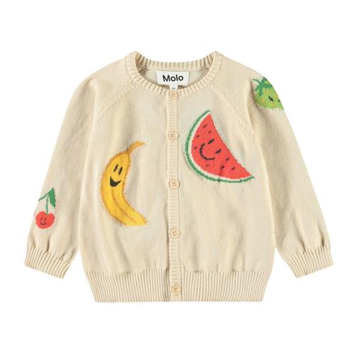 Molo Brody Cardigan Cute Fruits 74 cm  Beige  74 cm  Unisex