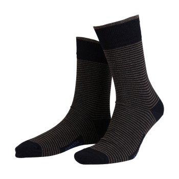 Amanda Christensen Strømper True Stripe Ankle Sock Mørkgrå  Str 43/46