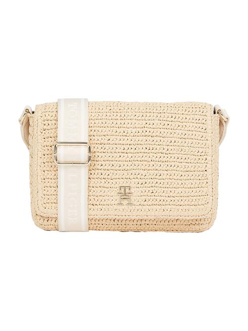 TOMMY HILFIGER Skuldertaske  beige / kit / hvid