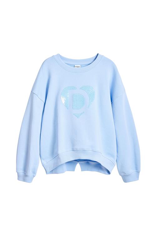 Desigual Sweatshirt  himmelblå / sølv