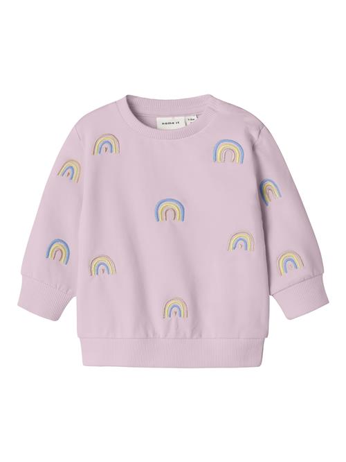 Se NAME IT Sweatshirt 'NBFFANTASY'  lyseblå / gul / lilla / lyserød ved About You