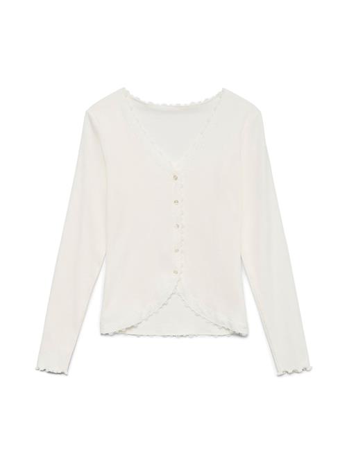 Se VERO MODA Cardigan 'NAYA'  naturhvid ved About You