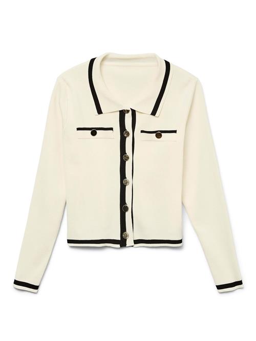 VERO MODA Cardigan 'TRUDY'  guld / sort / hvid