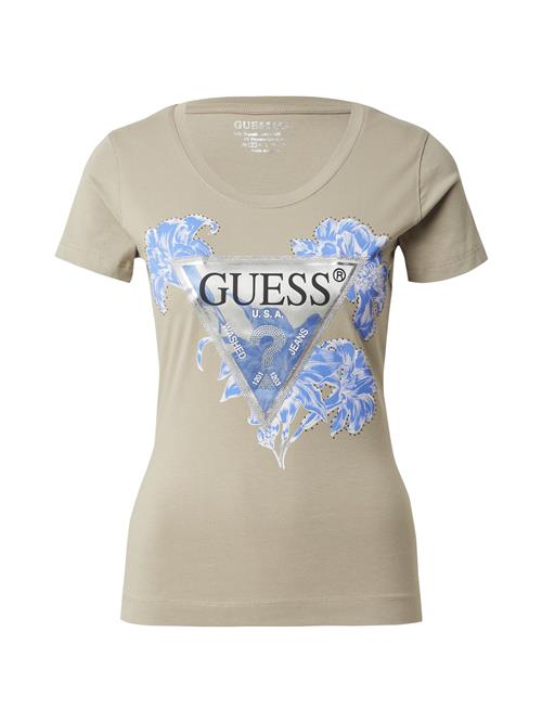 Se GUESS Shirts  blå / khaki / sort / sølv ved About You