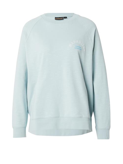 NAPAPIJRI Sweatshirt 'B-FETE'  lyseblå / hvid