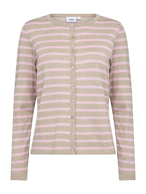 SAINT TROPEZ Cardigan 'Mila'  beige / lys pink