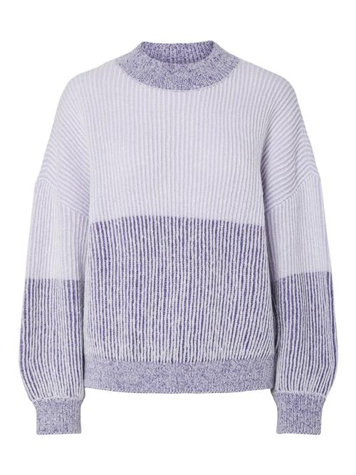 PIECES Pullover 'NELLA '  purpur / hvid