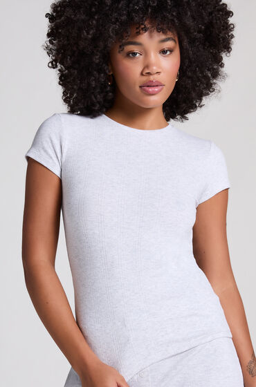 Hunkemöller Pointelle top Grå