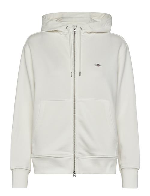 Se Shield Zip Hoodie GANT Cream ved Booztlet