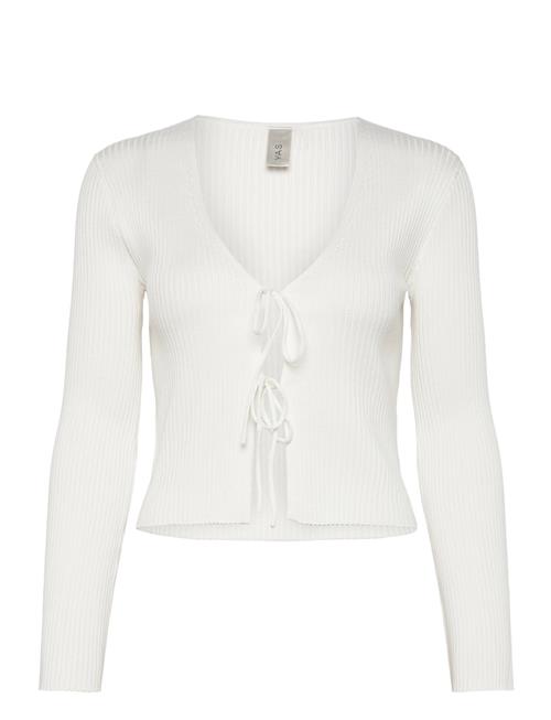 Se Yasmusen Ls Tie Knit Cardigan - Ka YAS White ved Booztlet