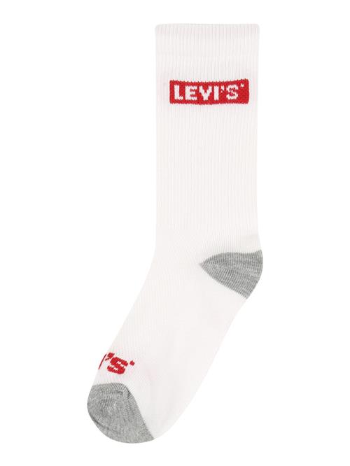 LEVI'S ® Sokker  grå-meleret / rød / hvid