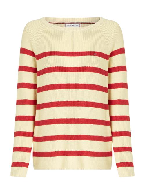 TOMMY HILFIGER Pullover  rød / uldhvid