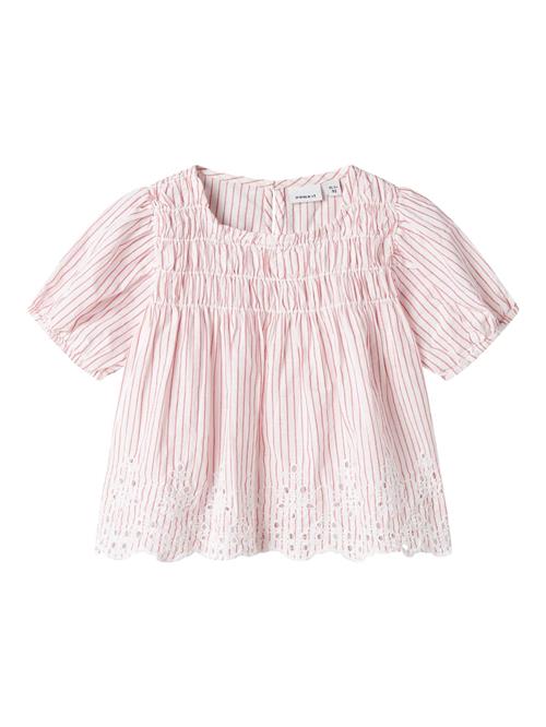 NAME IT Bluser & t-shirts  pastelrød / hvid