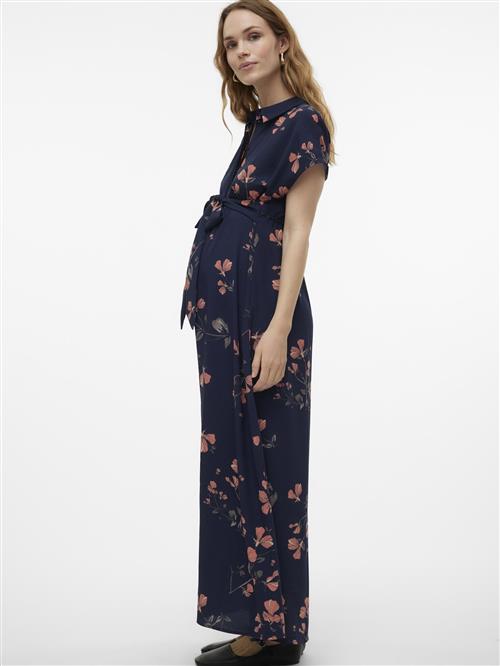 Vero Moda Maternity Blusekjole 'VMMNewhalie'  marin / grå / laks