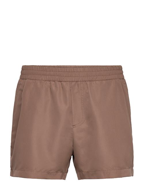 Roy Solid Swim Shorts WOOD WOOD Brown