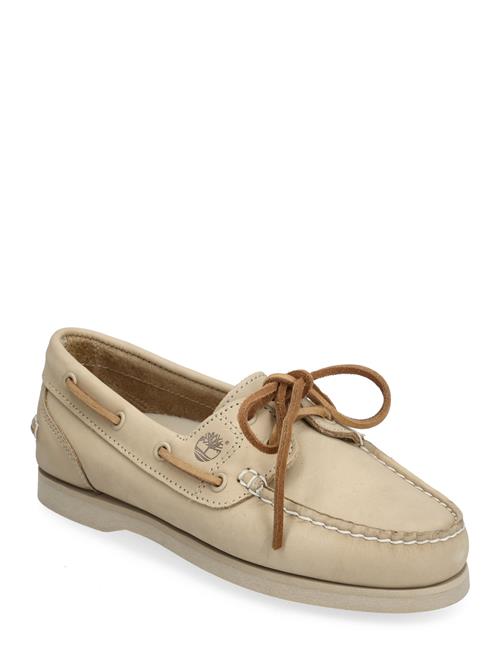 Se Classic Boat Boat Shoe Light Beige Nubuck Timberland Cream ved Booztlet