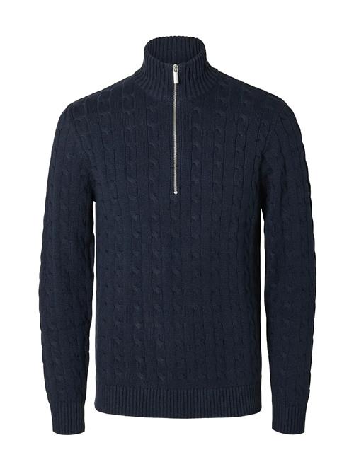 Slhryan Structure Half Zip Selected Navy