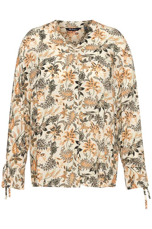 Ulla Popken Bluse  beige / gul / sort