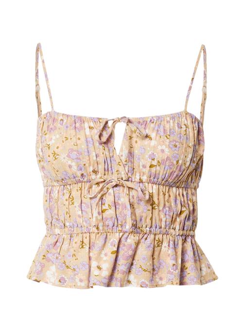 Se Daahls by Emma Roberts exclusively for ABOUT YOU Bluse 'Ava'  beige / lilla / hvid ved About You