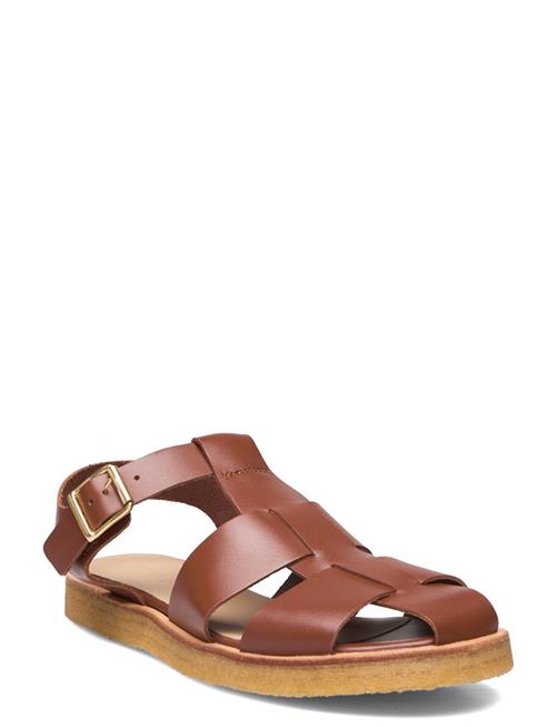 Se Sandals - Flat - Closed Toe - Op ANGULUS Brown ved Booztlet