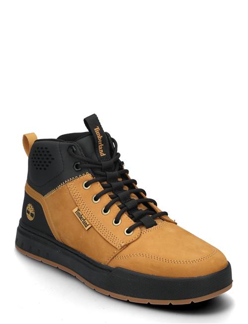 Maple Grove Mid Lace Up Sneaker Wheat Timberland Brown