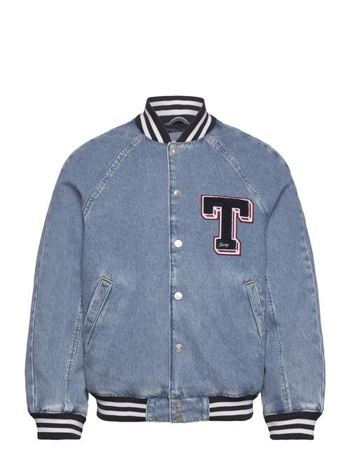 Letterman Denim Jacket Ch7011 Tommy Jeans Blue