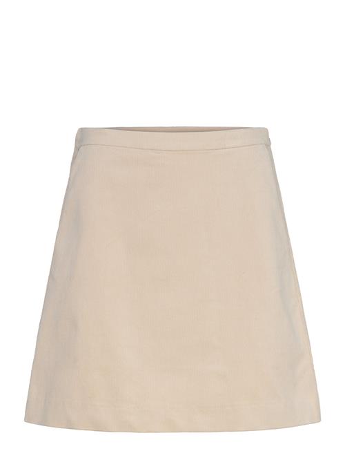 Se Slhelle Aline Skirt Soaked In Luxury Beige ved Booztlet