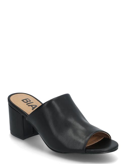 Biacate Mule Faux Leather Bianco Black