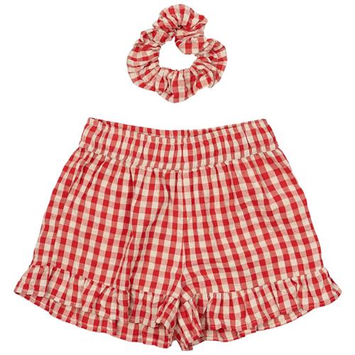 The New Nally Shorts Poppy Red Check 9-10 Y  Rød  9-10 år  kvinde
